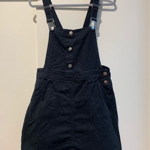 Black overall dress